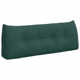 Vidaxl rugkussen donkergroen 120 x 24 x 50 cm fluweel