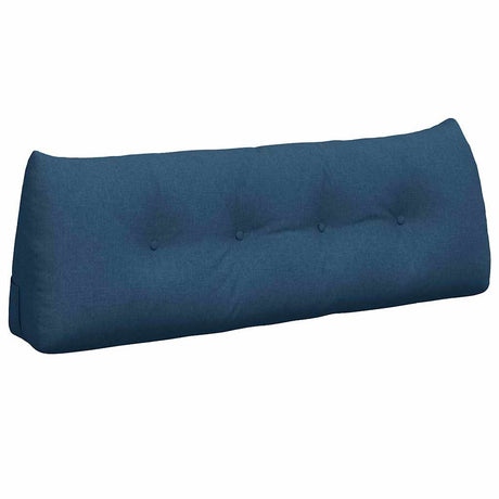 Vidaxl rugkussen blauw 140 x 24 x 50 cm stof