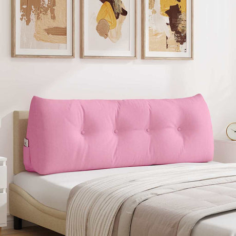 Vidaxl rugkussen roze 140 x 24 x 50 cm stof