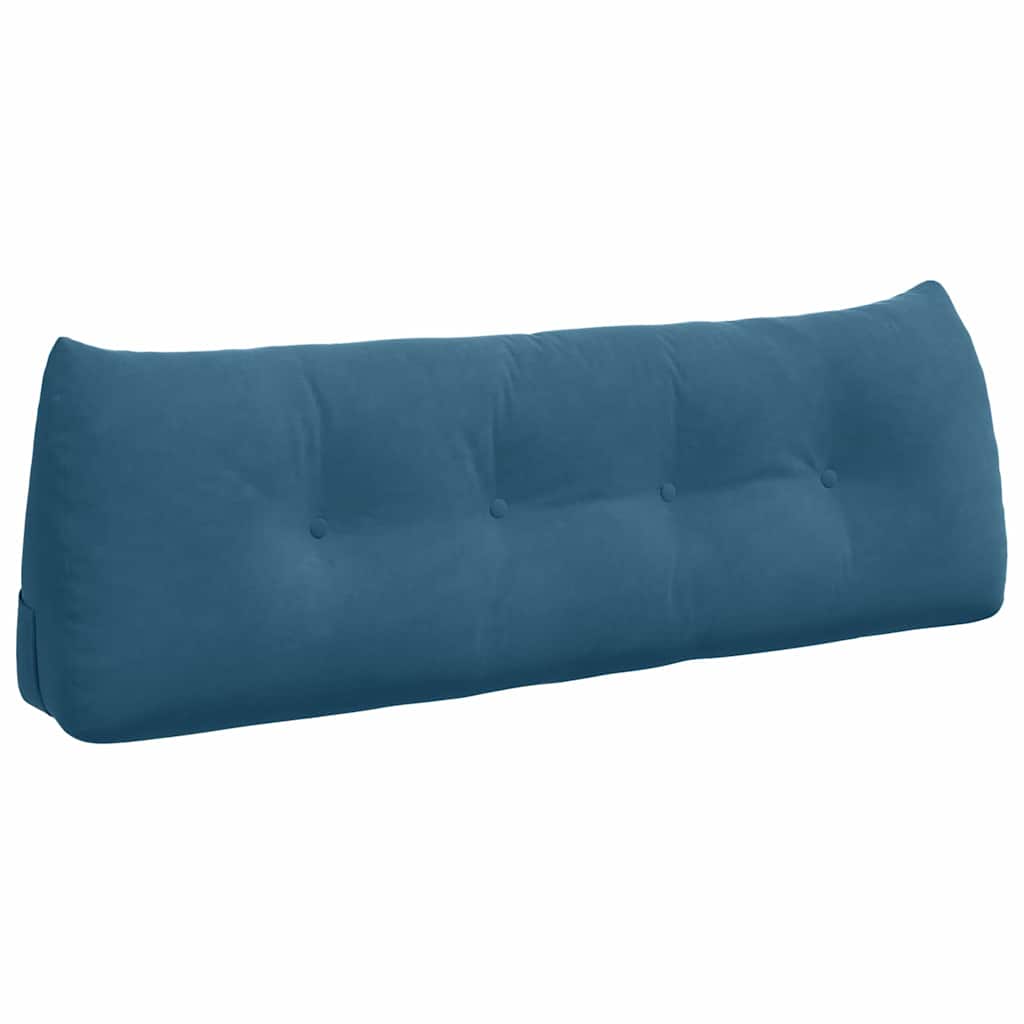 Vidaxl rugkussen blauw 140 x 24 x 50 cm fluweel