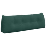 Vidaxl rugkussen donkergroen 140 x 24 x 50 cm fluweel