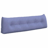 Vidaxl rugkussen jeans blauw 160 x 24 x 50 cm stof