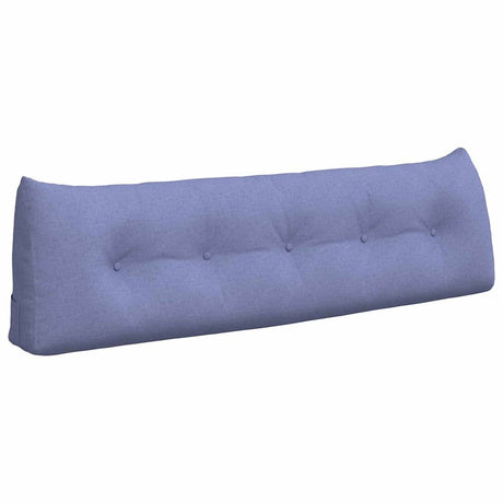 Vidaxl rugkussen jeans blauw 160 x 24 x 50 cm stof