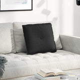 Vidaxl rugkussen zwart 50 x 19 x 45 cm stof