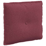 Vidaxl rugkussen wijnrood 50 x 19 x 45 cm stof