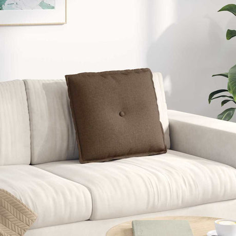 Vidaxl rugkussen bruin 50 x 19 x 45 cm stof