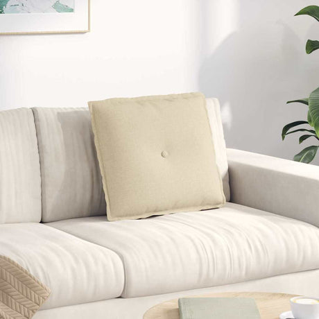Vidaxl rugkussen crème 50 x 19 x 45 cm stof