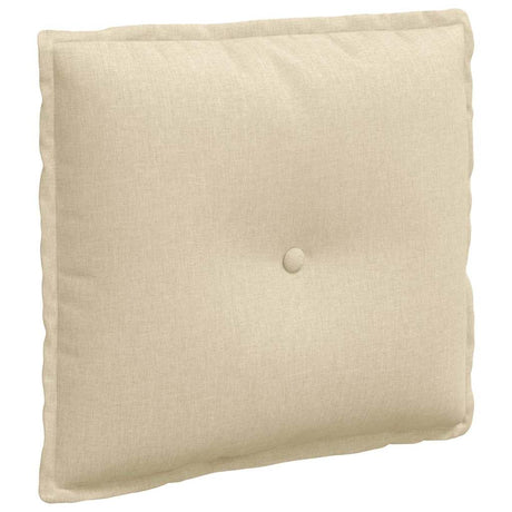 Vidaxl rugkussen crème 50 x 19 x 45 cm stof