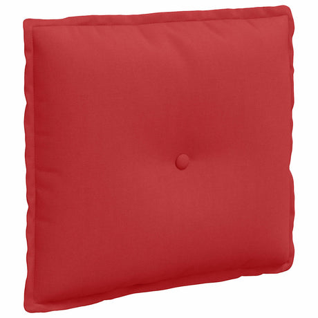 Vidaxl rugkussen rood 50 x 19 x 45 cm stof