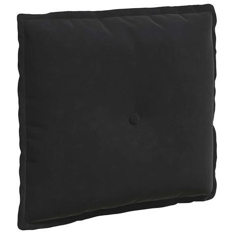 Vidaxl rugkussen zwart 50 x 45 cm cordstof