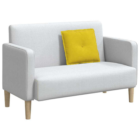 Vidaxl rugkussen geel 50 x 45 cm cordstof