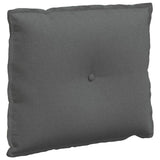 Vidaxl rugkussen donkergrijs 60 x 19 x 50 cm stof