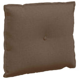 Vidaxl rugkussen bruin 60 x 19 x 50 cm stof