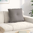 Vidaxl rugkussen taupe 60 x 19 x 50 cm stof