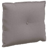 Vidaxl rugkussen taupe 60 x 19 x 50 cm stof