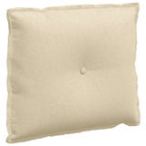 Vidaxl rugkussen crème 60 x 19 x 50 cm stof