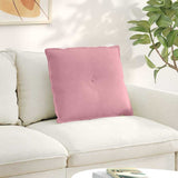 Vidaxl rugkussen roze 60 x 50 cm cordstof