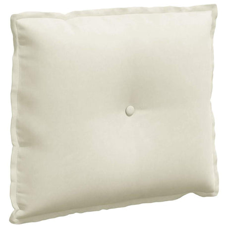 Vidaxl rugkussen crème 60 x 50 cm cordstof