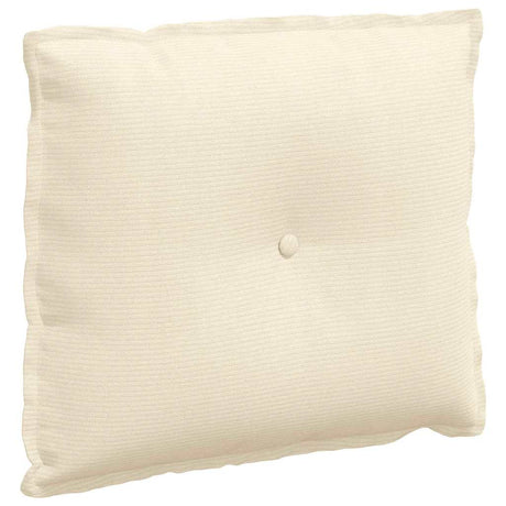 Vidaxl rugkussen crème 60 x 50 cm cordstof