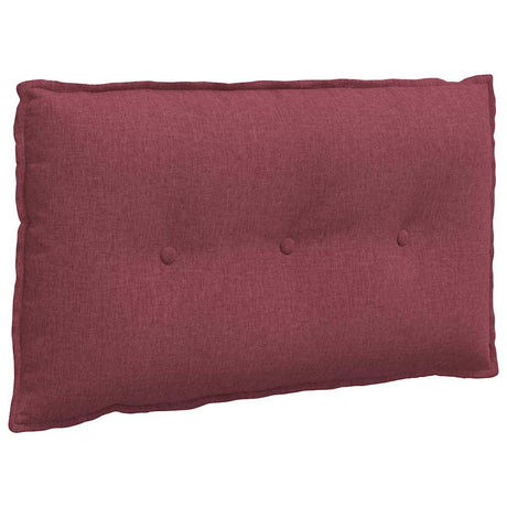 Vidaxl rugkussen wijnrood 80 x 19 x 50 cm stof
