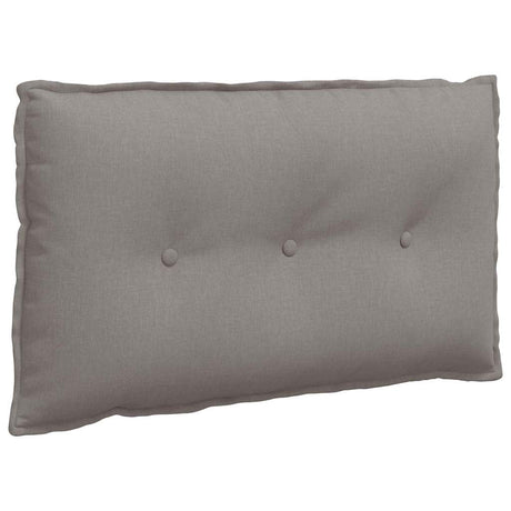 Vidaxl rugkussen taupe 80 x 19 x 50 cm stof