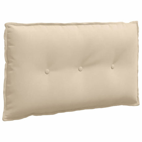 Vidaxl rugkussen crème 80 x 50 cm microvezel stof