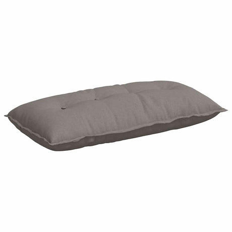 Vidaxl rugkussen taupe 100 x 19 x 50 cm stof