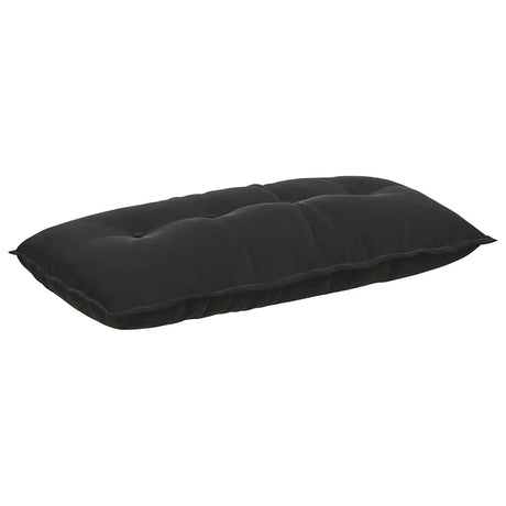 Vidaxl rugkussen zwart 100 x 50 cm cordstof