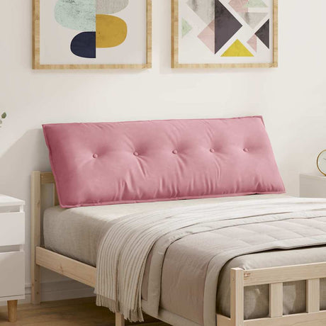 Vidaxl rugkussen roze 140 x 50 cm katoen stof