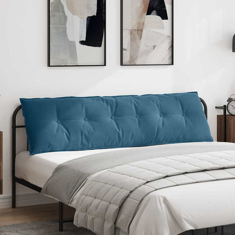 Vidaxl rugkussen blauw 180 x 50 cm cordstof