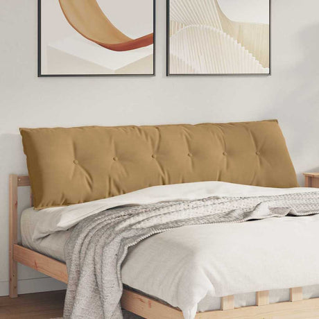 Vidaxl rugkussen bruin 180 x 50 cm katoen stof