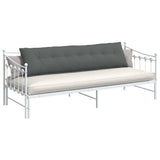 Vidaxl rugkussen donkergrijs 200 x 19 x 50 cm stof