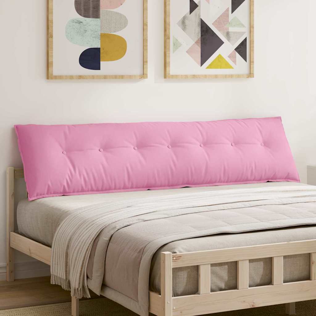 Vidaxl rugkussen roze 200 x 19 x 50 cm stof