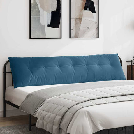 Vidaxl rugkussen blauw 200 x 50 cm katoen stof