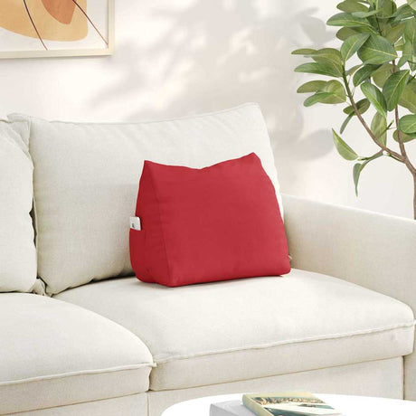 Vidaxl rugkussen rood 45 x 20 x 35 cm stof