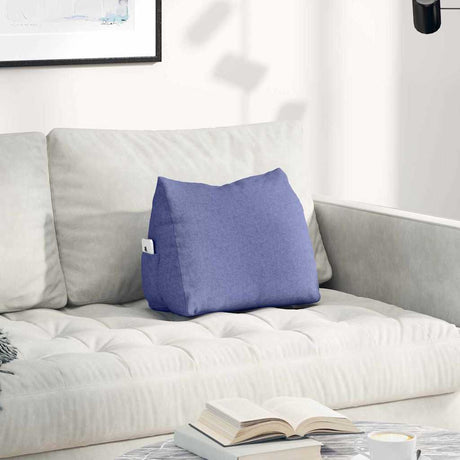 Vidaxl rugkussen jeans blauw 45 x 20 x 35 cm stof