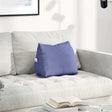 Vidaxl rugkussen jeans blauw 45 x 20 x 35 cm stof