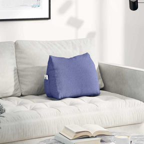 Vidaxl rugkussen jeans blauw 45 x 20 x 35 cm stof