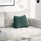 Vidaxl rugkussen donkergroen 45 x 20 x 35 cm cordstof