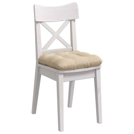 Vidaxl zitkussens 4 pcs crème 40 x 40 cm microvezel stof