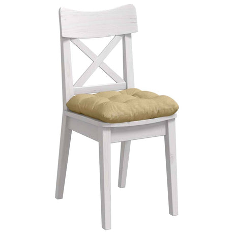 Vidaxl zitkussens 4 pcs grijs groen 40 x 40 cm katoen stof