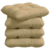 Vidaxl zitkussens 4 pcs grijs groen 45 x 45 cm katoen stof