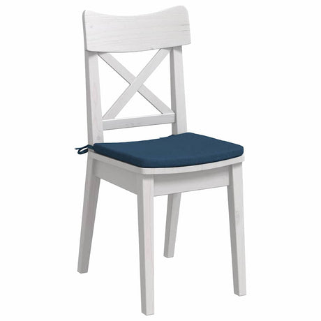Vidaxl zitkussens 4 st stof blauw 40 x 40 x 3 cm