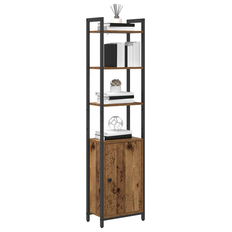 Vidaxl boekenkast 6-laags 40 x 24 x 161 cm bewerkt hout oud hout