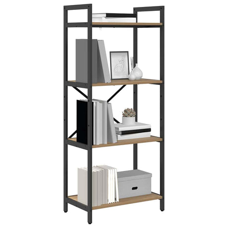 Vidaxl boekenkast 4-laags 56 x 34 x 133,5 cm bewerkt hout
