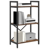 Vidaxl boekenkast 3-laags 56 x 34 x 96 cm bewerkt hout gerookt eiken