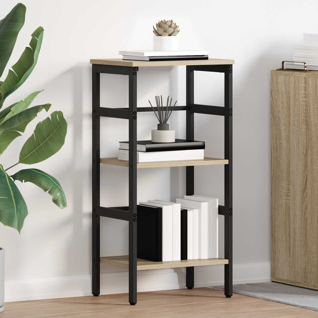 Vidaxl boekenkast 2-laags 40 x 29,5 x 81 cm bewerkt hout sonoma eiken