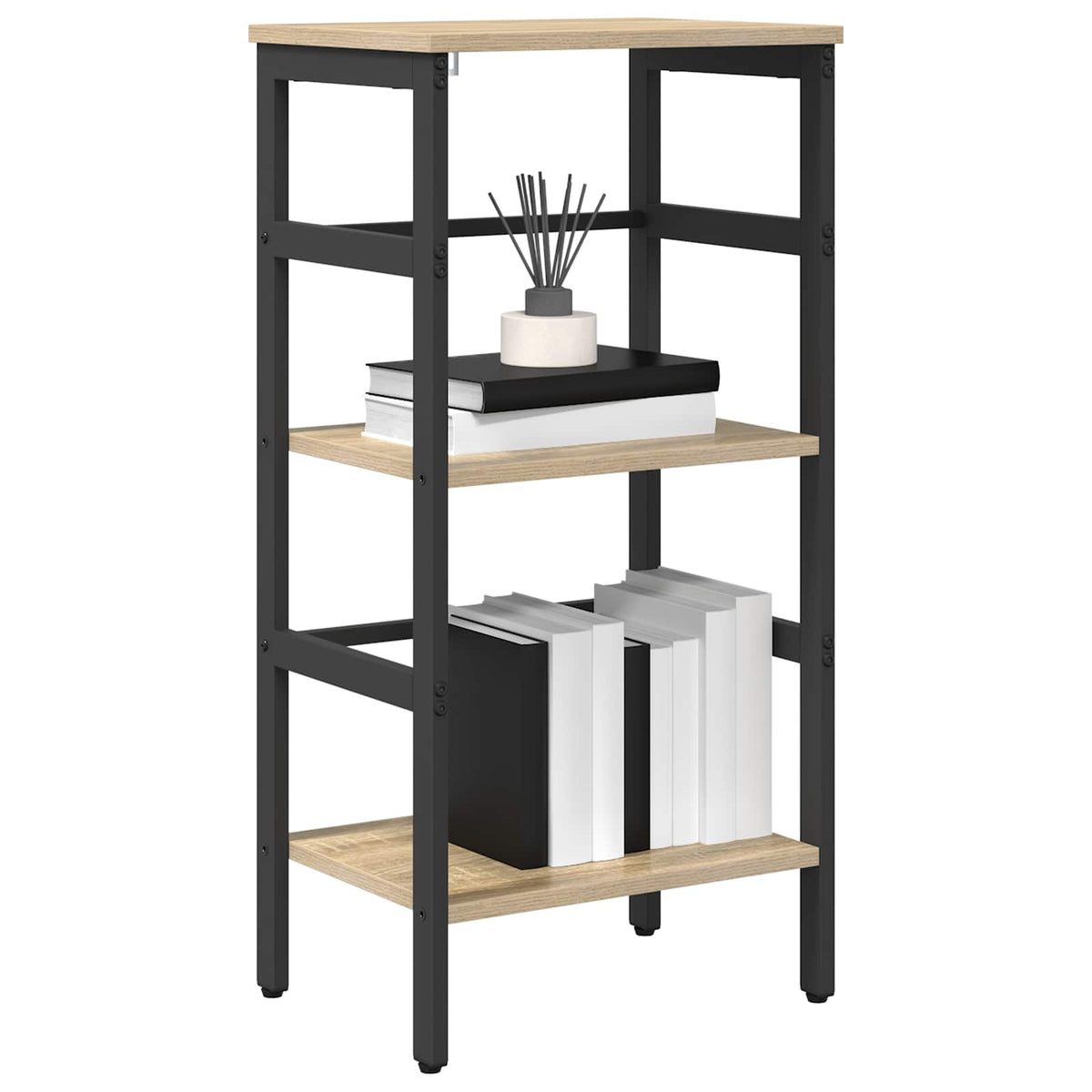 Vidaxl boekenkast 2-laags 40 x 29,5 x 81 cm bewerkt hout sonoma eiken