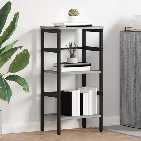 Vidaxl boekenkast 2-laags 40 x 29,5 x 81 cm bewerkt hout grijs sonoma