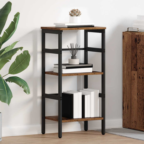 Vidaxl boekenkast 2-laags 40 x 29,5 x 81 cm bewerkt hout oud hout
